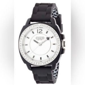 Coach boyfriend watch with crystals